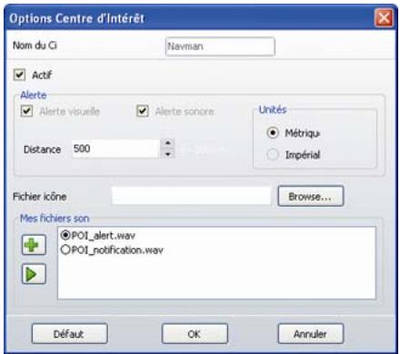 NAVMAN N-SERIES - Carte→Centres d'intérêt - 1