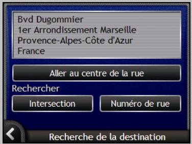 NAVMAN N-SERIES - Utilisation de l'écran Recherche de la destination - 1