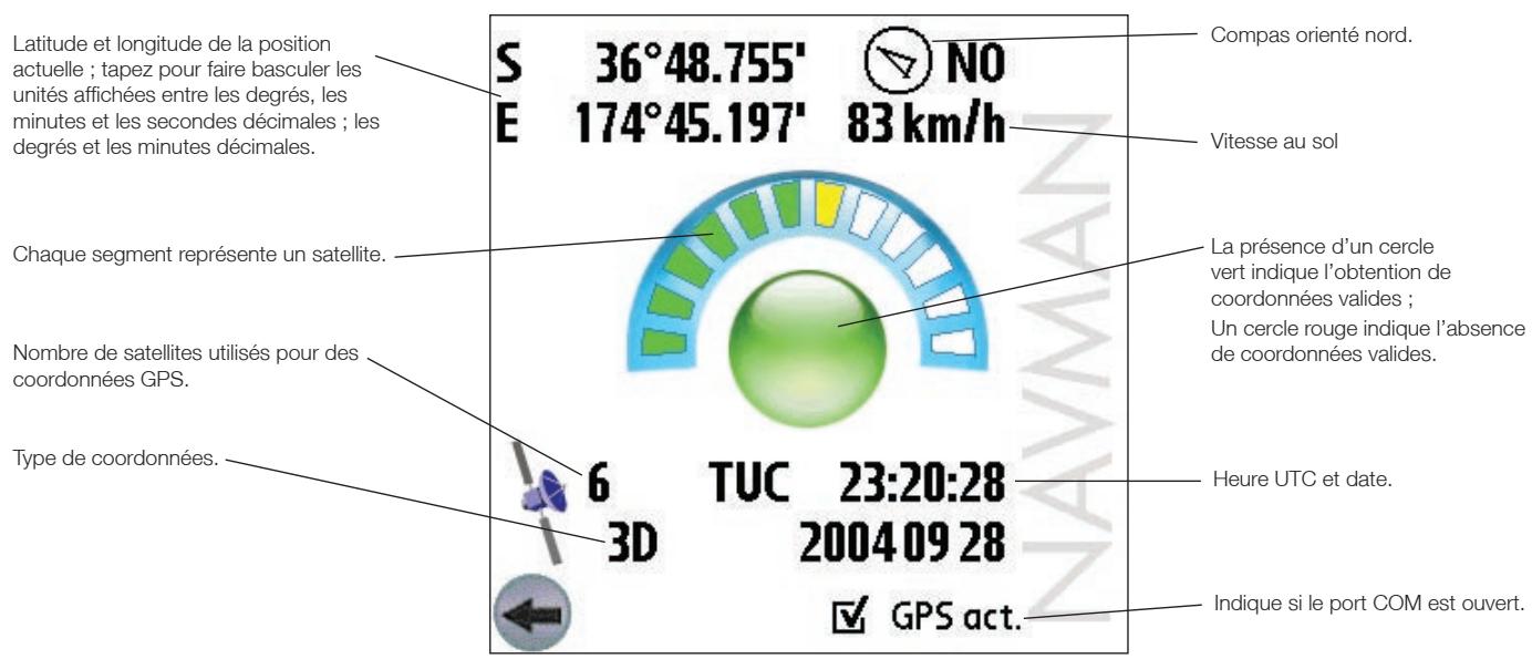 NAVMAN PALM - Etat du GPS - 1