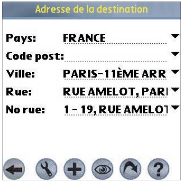 NAVMAN PALMSMARTSTV3 - Vers une adresse - 1