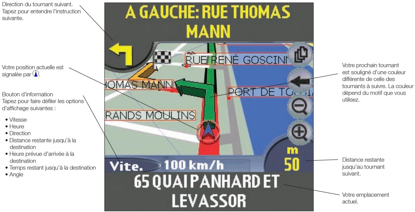 NAVMAN PALMSMARTSTV3 - Ecran de carte en 3D - 1