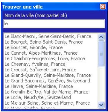 NAVMAN PALMSMARTSTV3 - Trouver une ville - 1