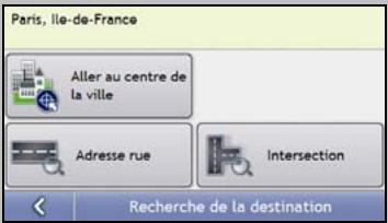 NAVMAN S-SERIES - Utilisation de l'écran Recherche de la destination - 1