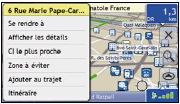 NAVMAN S-SERIES - Comment utiliser le Menu Carte ? - 1