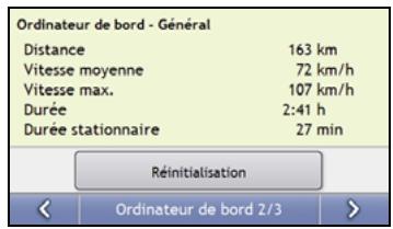 NAVMAN S-SERIES - Comment visualiser les statistiques sur mes trajets à ce jour ? - 2