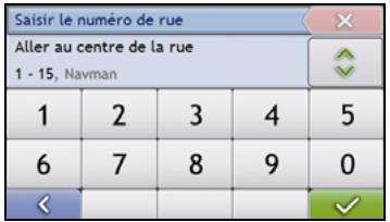 NAVMAN S-SERIES - Utilisation de l'écran Recherche de la destination - 2