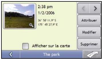 NAVMAN S-SERIES - Comment enregister une photo NavPix vers un favored ? - 2