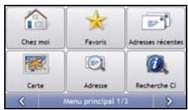 NAVMAN S-SERIES - Écran Menu principal - 2