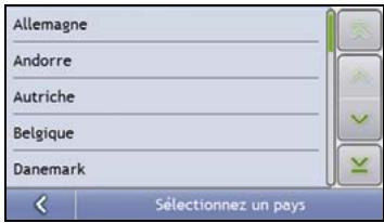 NAVMAN S-SERIES - Sélectionnéz le pays - 1
