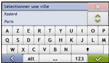 NAVMAN S-SERIES - Cherchez la ville/zone - 1
