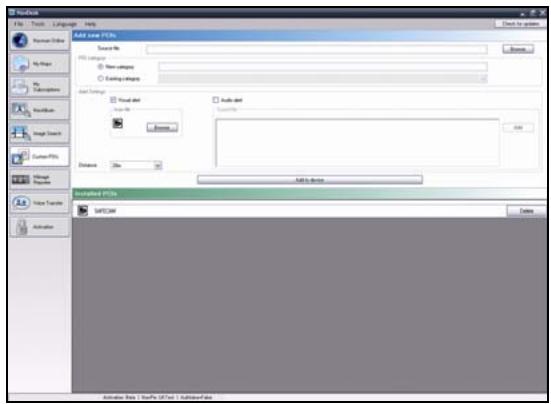 NAVMAN S-SERIES - Comment installer les Centres d'intérêt personalisés ? - 1