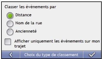 NAVMAN S-SERIES - Choix du classement des événements - 4