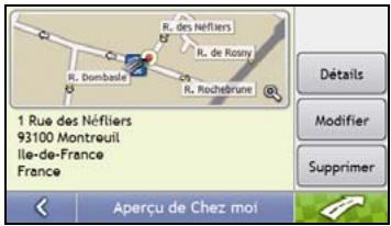 NAVMAN S-SERIES - Comment se rendre à l'adresse "Chez moi"? - 7