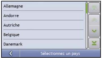 NAVMAN S-SERIES - Sélectionnez le pays - 1