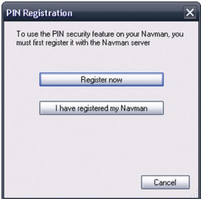 NAVMAN S-SERIES - Comment enregistrer le Navman et configurer un code PIN? - 1