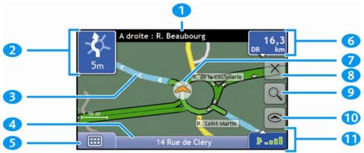 NAVMAN S-SERIES - Écran Carte en 2D - 1