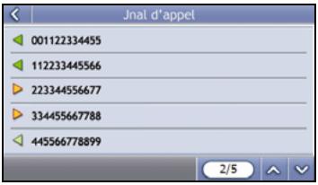 NAVMAN S-SERIES - Comment consulter mes appels récents ? - 2