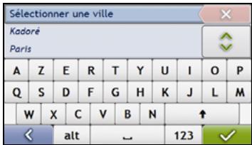 NAVMAN S-SERIES - Cherchez la ville/zone - 1