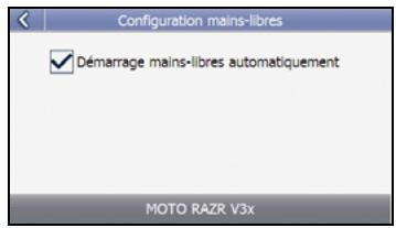 NAVMAN S-SERIES - Configuration du mode mains libres - 3