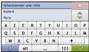 NAVMAN S-SERIES - Cherchez la ville/zone - 1