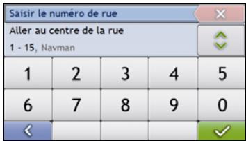 NAVMAN S-SERIES - Cherchez le nom et le numéro de rue - 2