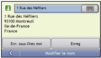 NAVMAN S-SERIES - Comment modifier le nom d'un+favori? - 5
