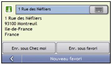 NAVMAN S-SERIES - Comment enregistrer un favori ou Chez moi ? - 1
