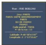 NAVMAN SMART 2005 - Visualisation du résumé de l'emplacement - 1