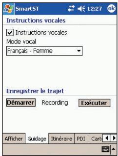 NAVMAN SMARTST 2005 - Paramètres de guidage - 1