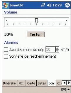 NAVMAN SMARTST 2005 - Paramètres de son - 1