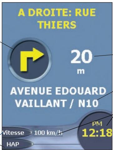 NAVMAN SMARTST 2005 - Ecran Instruction suivante - 1