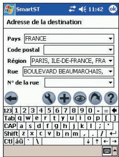 NAVMAN SMARTST 2005 - Se rendre à une adresse spécifique - 1