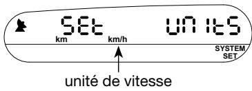 NAVMAN W300 - Réglage de l'unité de vitesse - 1