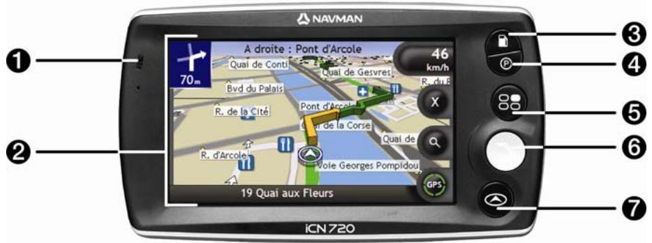 NAVMAN ICN 700 - Éléments de la façon - 1