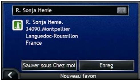 NAVMAN ICN 700 - Comment enregistrer un Favori ? - 1