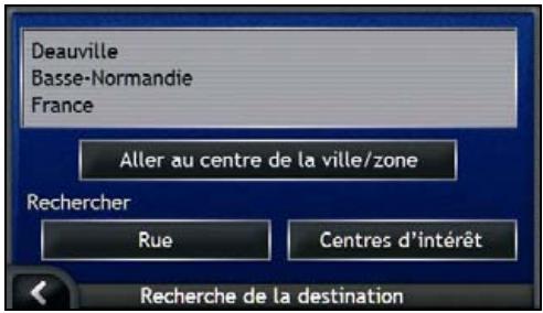NAVMAN ICN 700 - Cherchez la ville/zone - 2