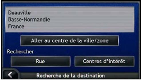 NAVMAN ICN 700 - Cherchez la ville/zone - 2
