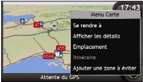 NAVMAN ICN 700 - Sélection d'un point de départ - 1