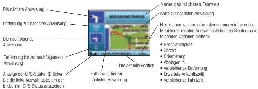 NAVMAN ICN320 - Bildschirm „Nächste Anweisung“ - 1