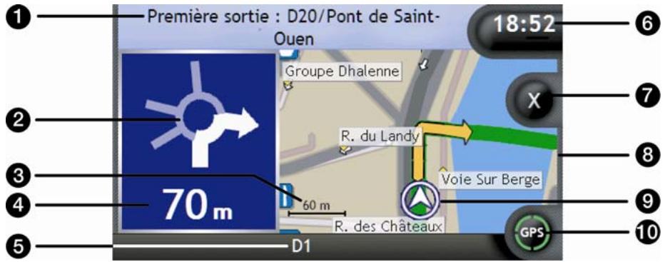 NAVMAN ICN700 - Ecran Tournant suivant - 1
