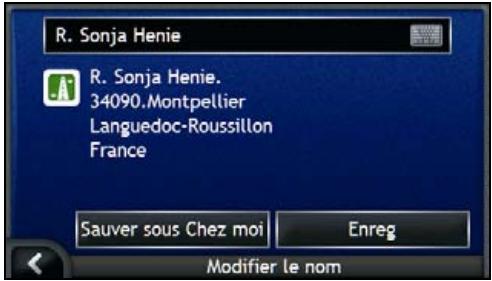NAVMAN ICN700 - Comment modifier le nom d'un Favori ? - 5