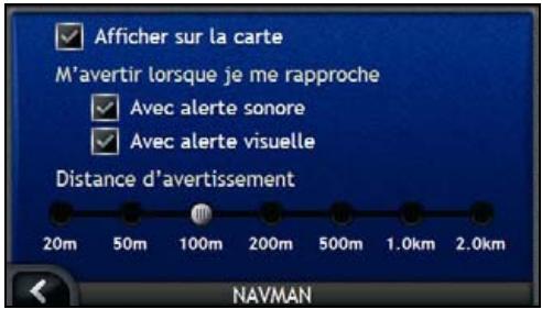 NAVMAN ICN700 - Alertes de CI - 8