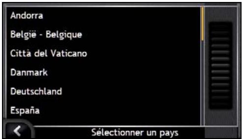 NAVMAN ICN700 - Choix du pays - 1