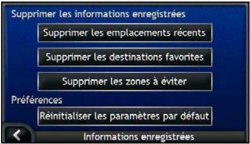 NAVMAN ICN700 - Informations enregistrées - 8