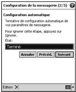 NAVMAN PIN570 - Création d'un nouveau compte dans Boite de réception - 2