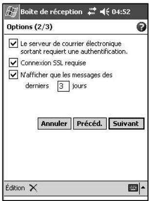 NAVMAN PIN570 - Création d'un nouveau compte dans Boite de réception - 7