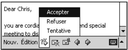 NAVMAN PIN570 - Réponse à des invitations à des réunions - 2