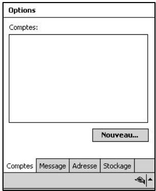 NAVMAN PIN570 - Travailler avec le menu Comptes de Boite de réception - 2