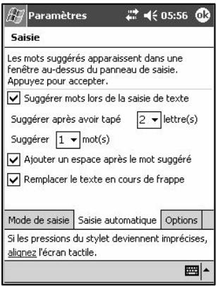 NAVMAN PIN570 - Options de saisie automatique : - 1