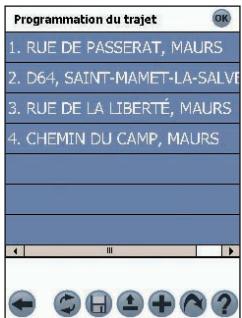 NAVMAN SPIN 100 - Création d'un trajet - 1